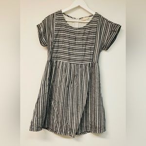 Altar’s State Black & White Striped Short Sleeve Dress